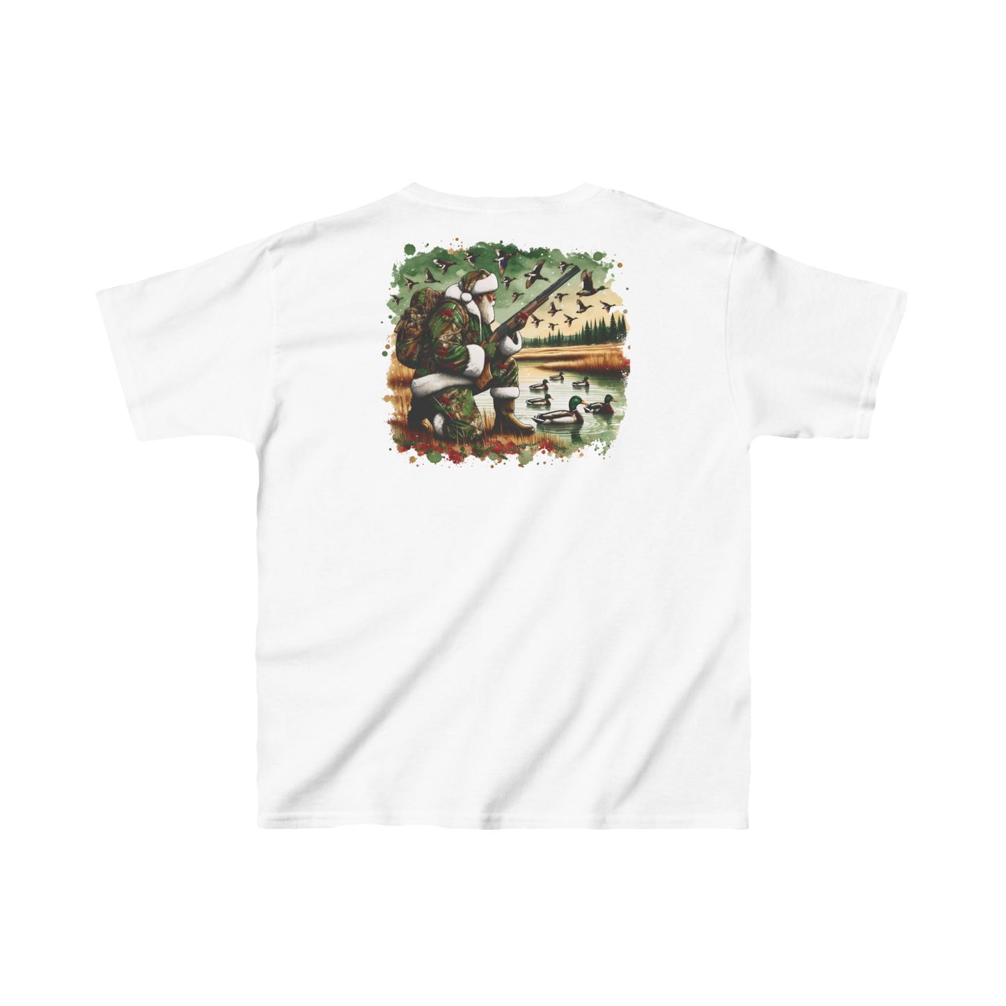 Duck Hunting Santa- Youth Heavy Cotton™ Tee