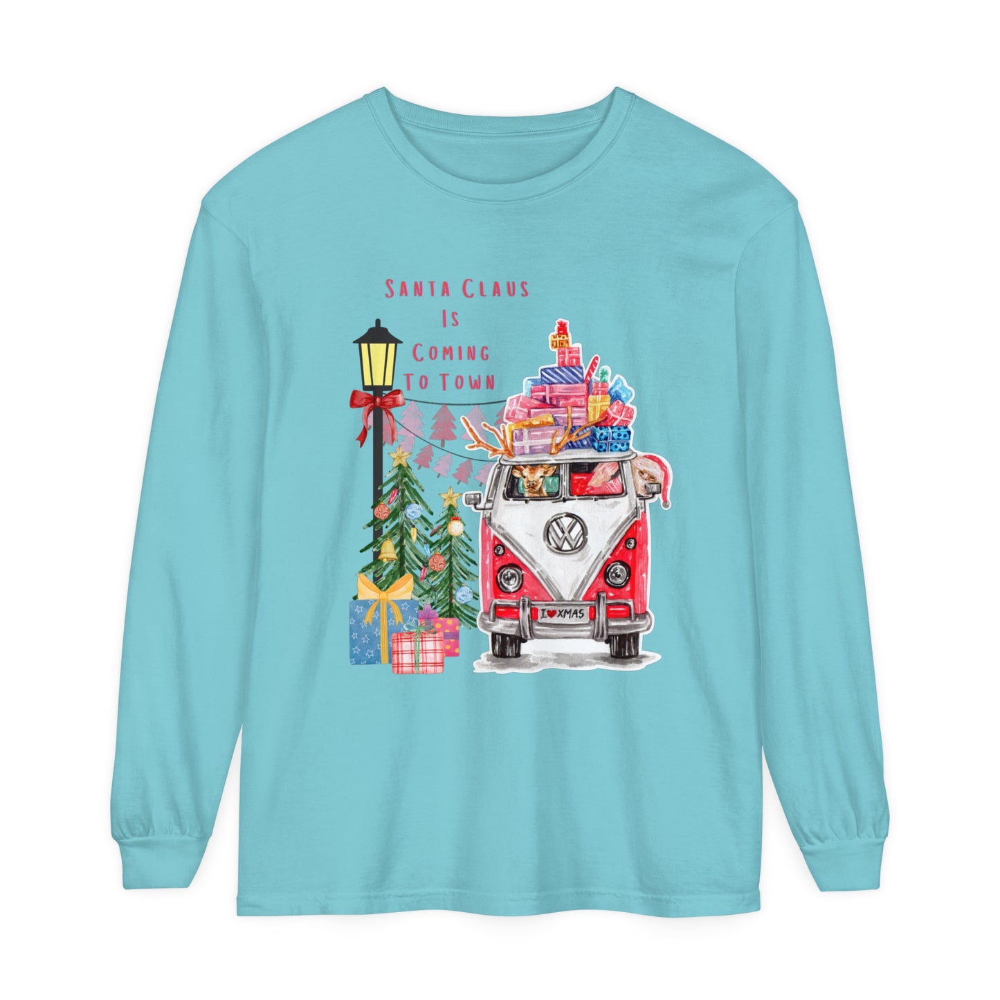 Volkswagen Santa- Comfort Colors Long Sleeve T-Shirt