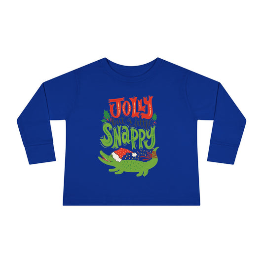 Jolly, But Snappy- Toddler/Kid 2T-6T Long Sleeve Tee