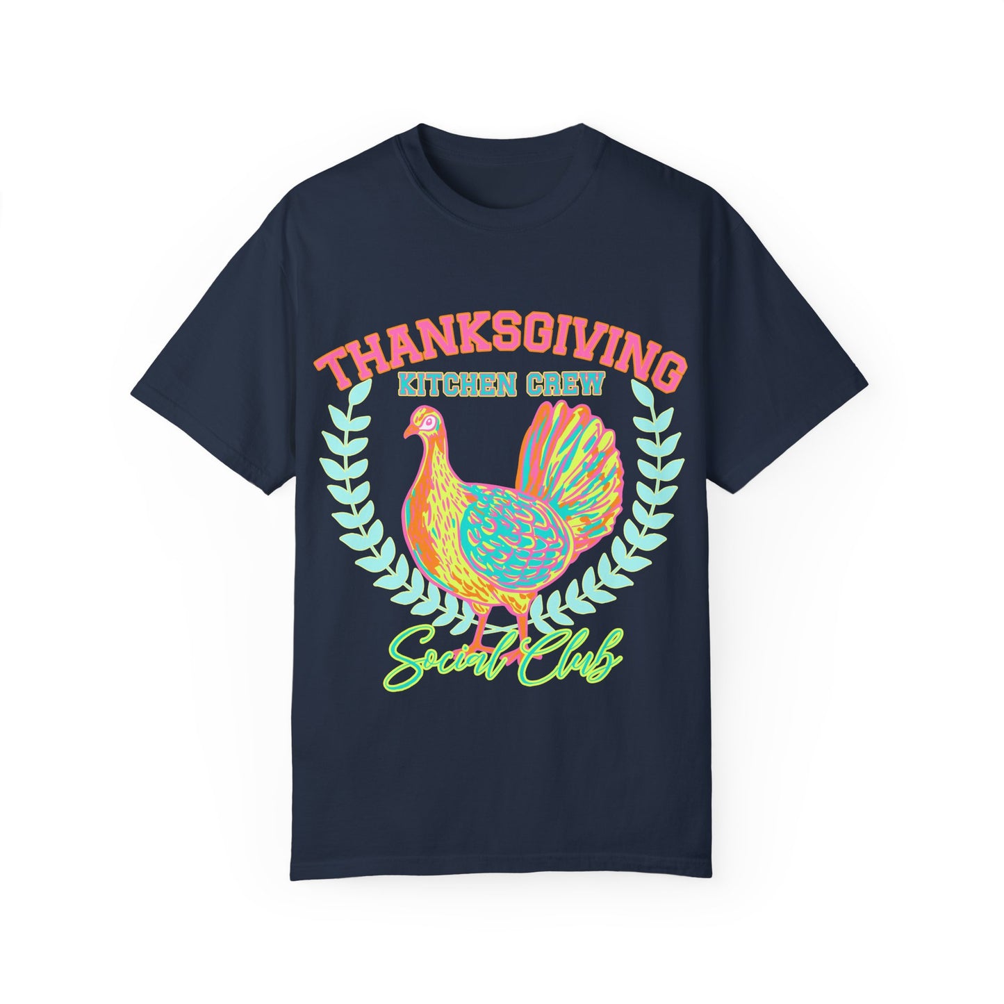 Thanksgiving Kitchen Crew- Comfort Colors Unisex Garment-Dyed T-shirt