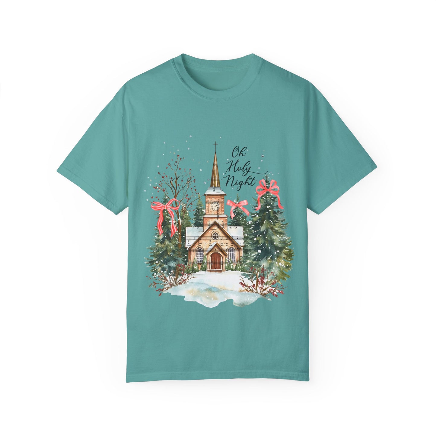 Oh Holy Night Church- Comfort Colors Unisex T-shirt