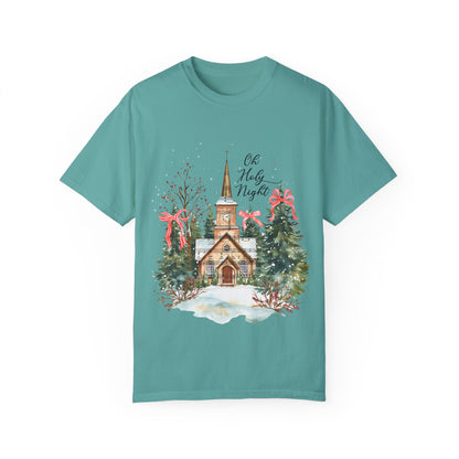 Oh Holy Night Church- Comfort Colors Unisex T-shirt