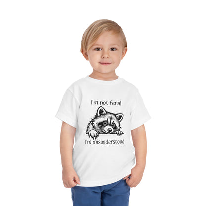 I'm not feral, I'm misunderstood- Kids Tee shirt