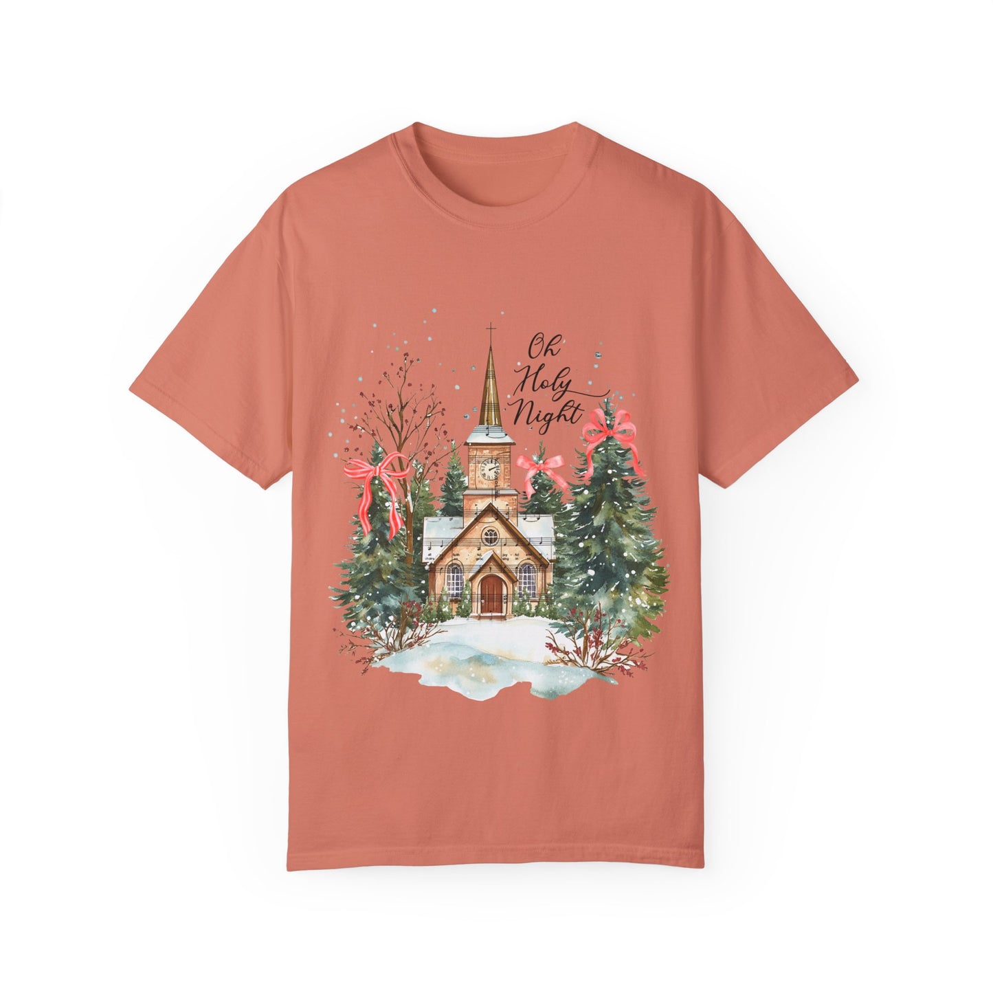 Oh Holy Night Church- Comfort Colors Unisex T-shirt