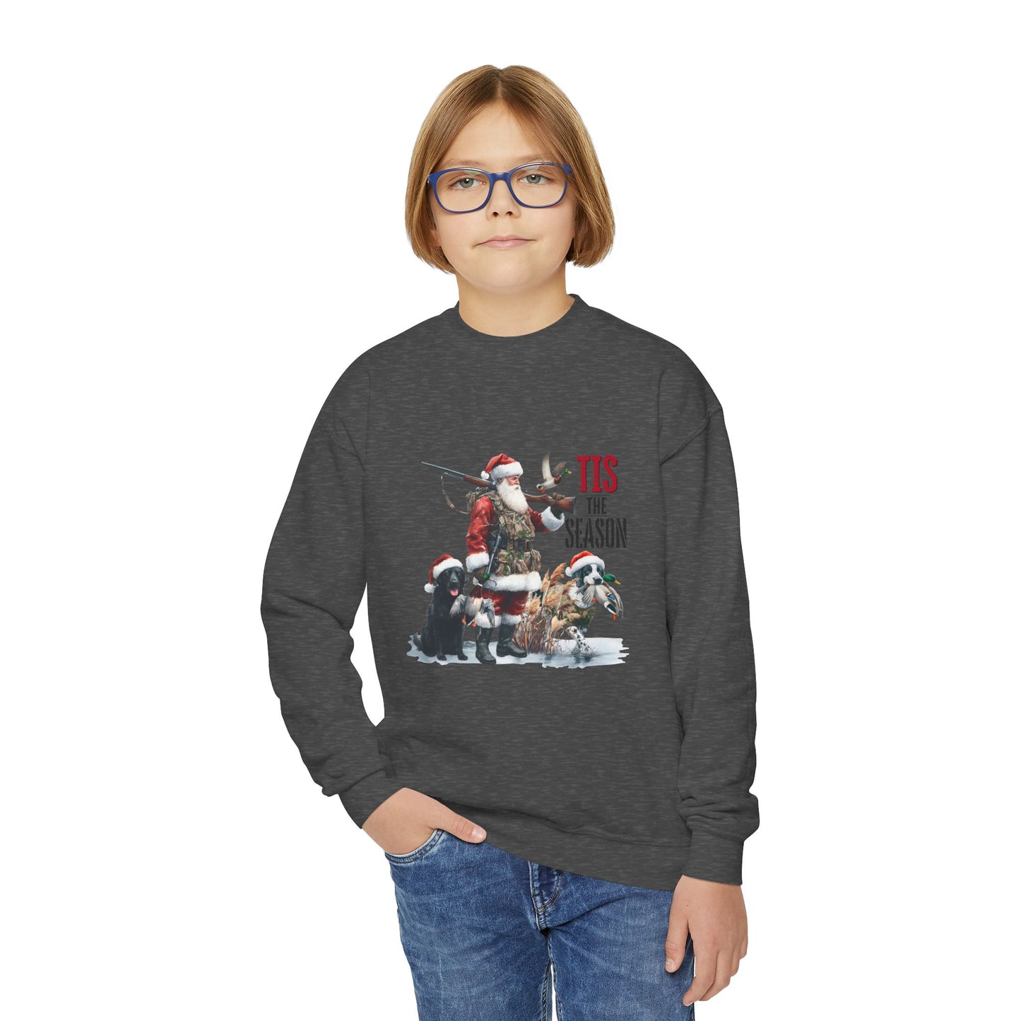 Tis the Season- Youth Crewneck Sweatshirt