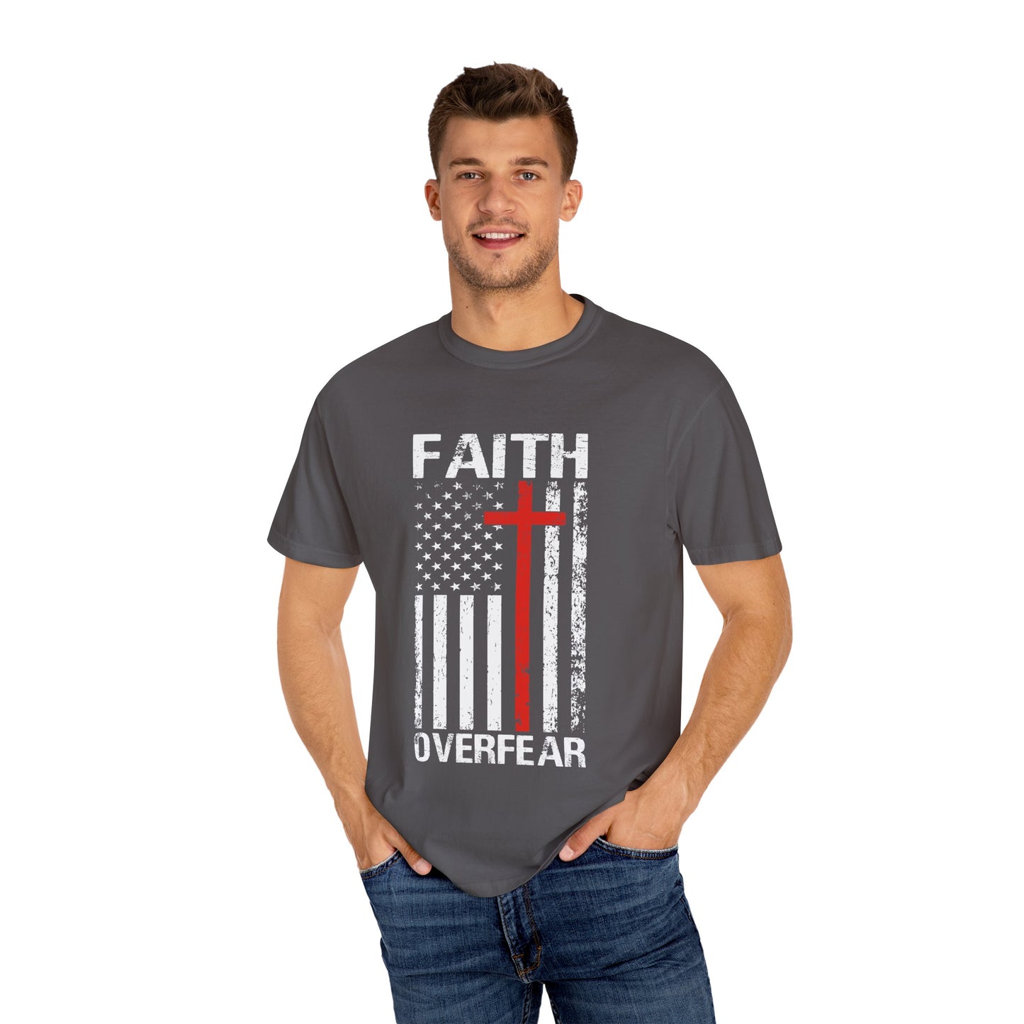 Faith Over Fear - Comfort Colors Men's Unisex T-shirt