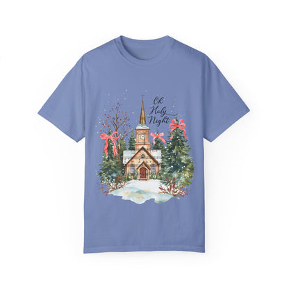 Oh Holy Night Church- Comfort Colors Unisex T-shirt