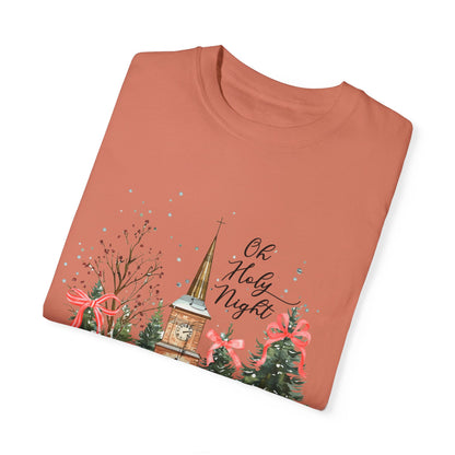 Oh Holy Night Church- Comfort Colors Unisex T-shirt