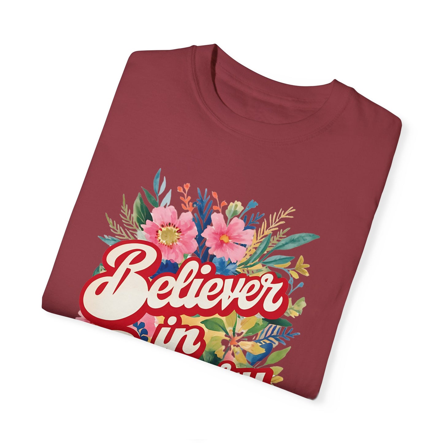 Believer In Bravery Firefighter Wife- Comfort Colors Unisex  T-shirt