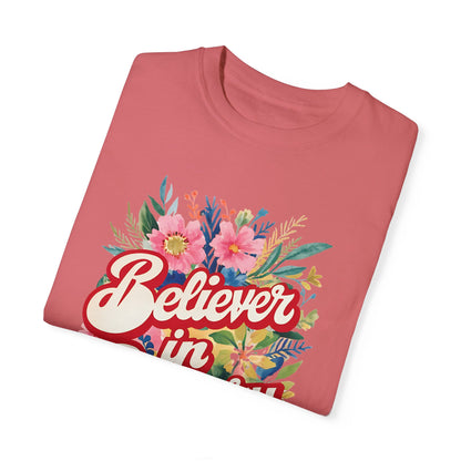 Believer In Bravery Firefighter Wife- Comfort Colors Unisex  T-shirt