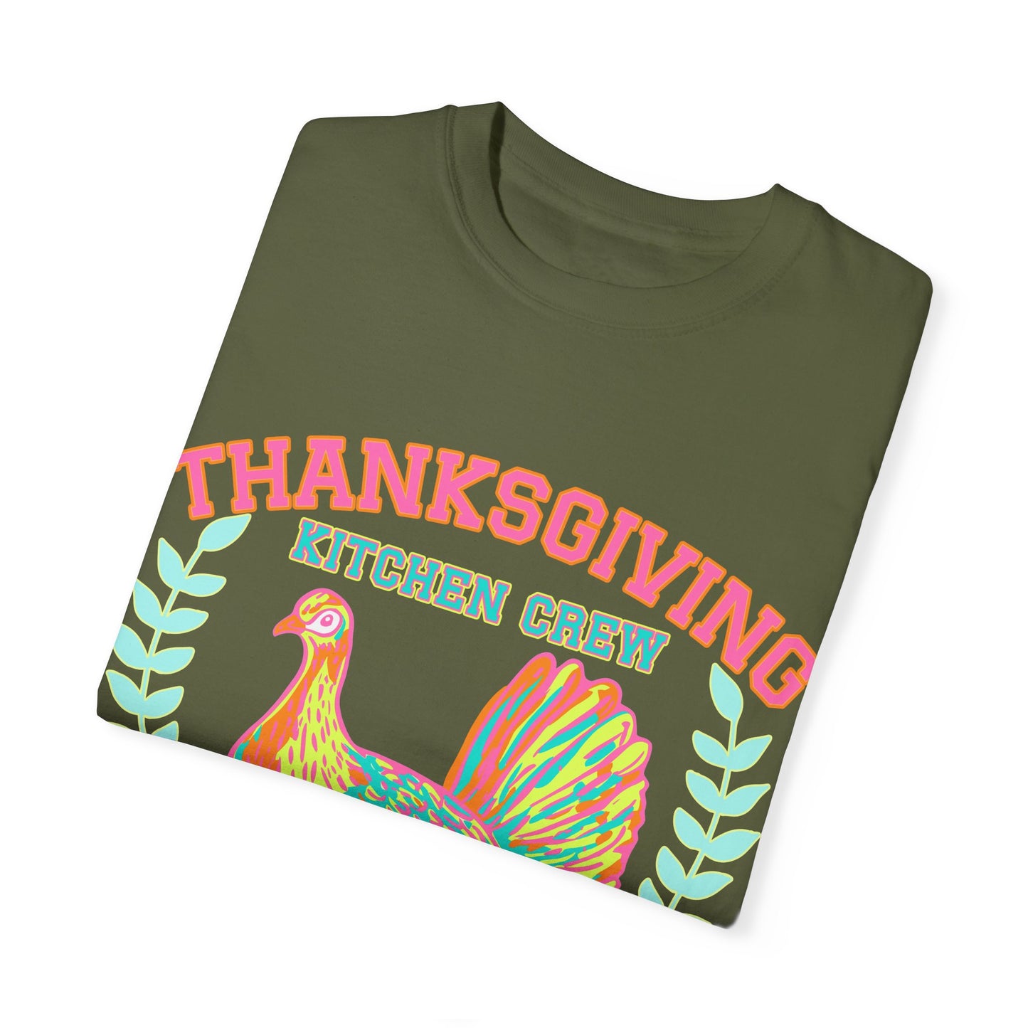 Thanksgiving Kitchen Crew- Comfort Colors Unisex Garment-Dyed T-shirt