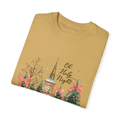 Oh Holy Night Church- Comfort Colors Unisex T-shirt