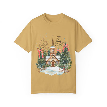 Oh Holy Night Church- Comfort Colors Unisex T-shirt