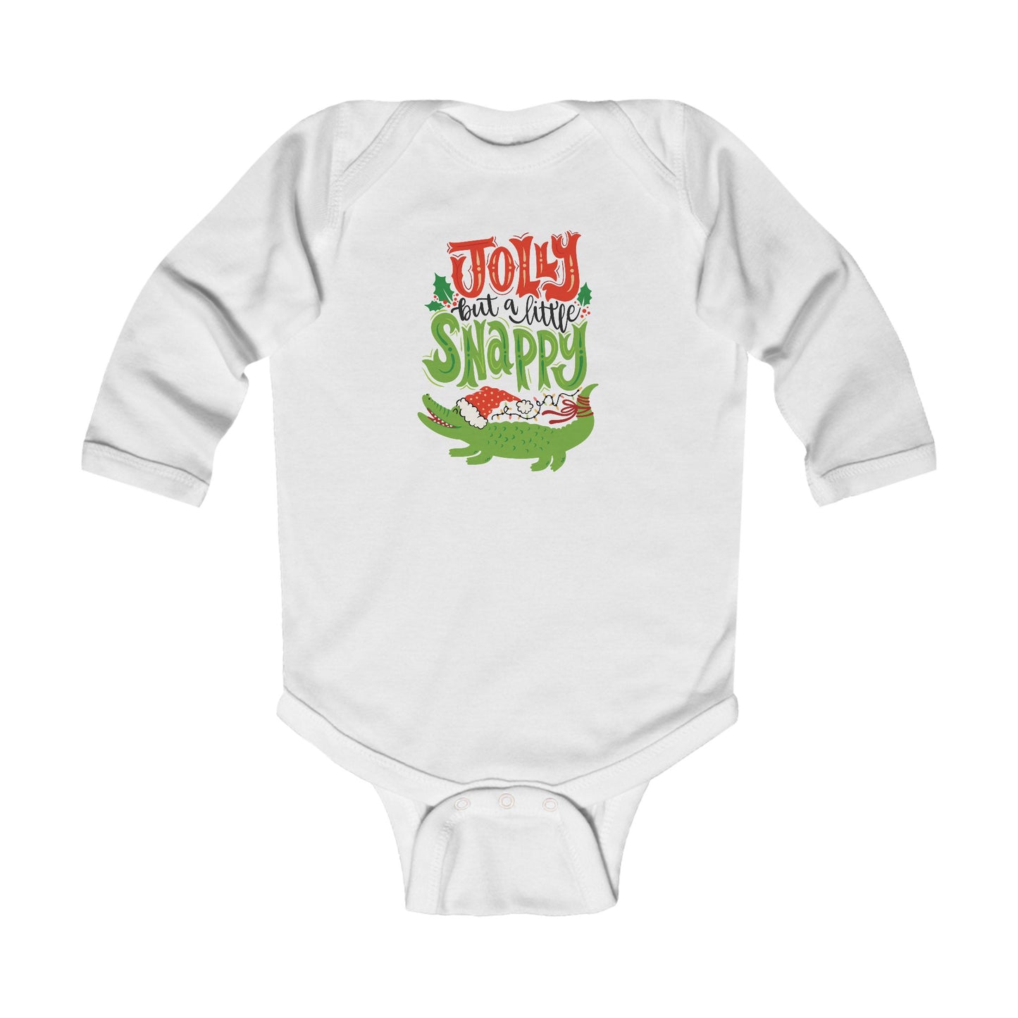 Jolly, but Snappy Infant Long Sleeve Bodysuit