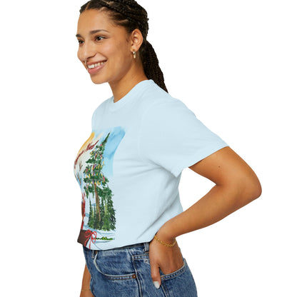 Joyeux Christmas Comfort Colors T-shirt - Cajun Ladies Shirt