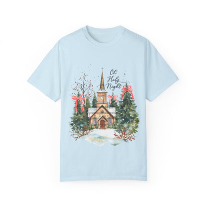 Oh Holy Night Church- Comfort Colors Unisex T-shirt