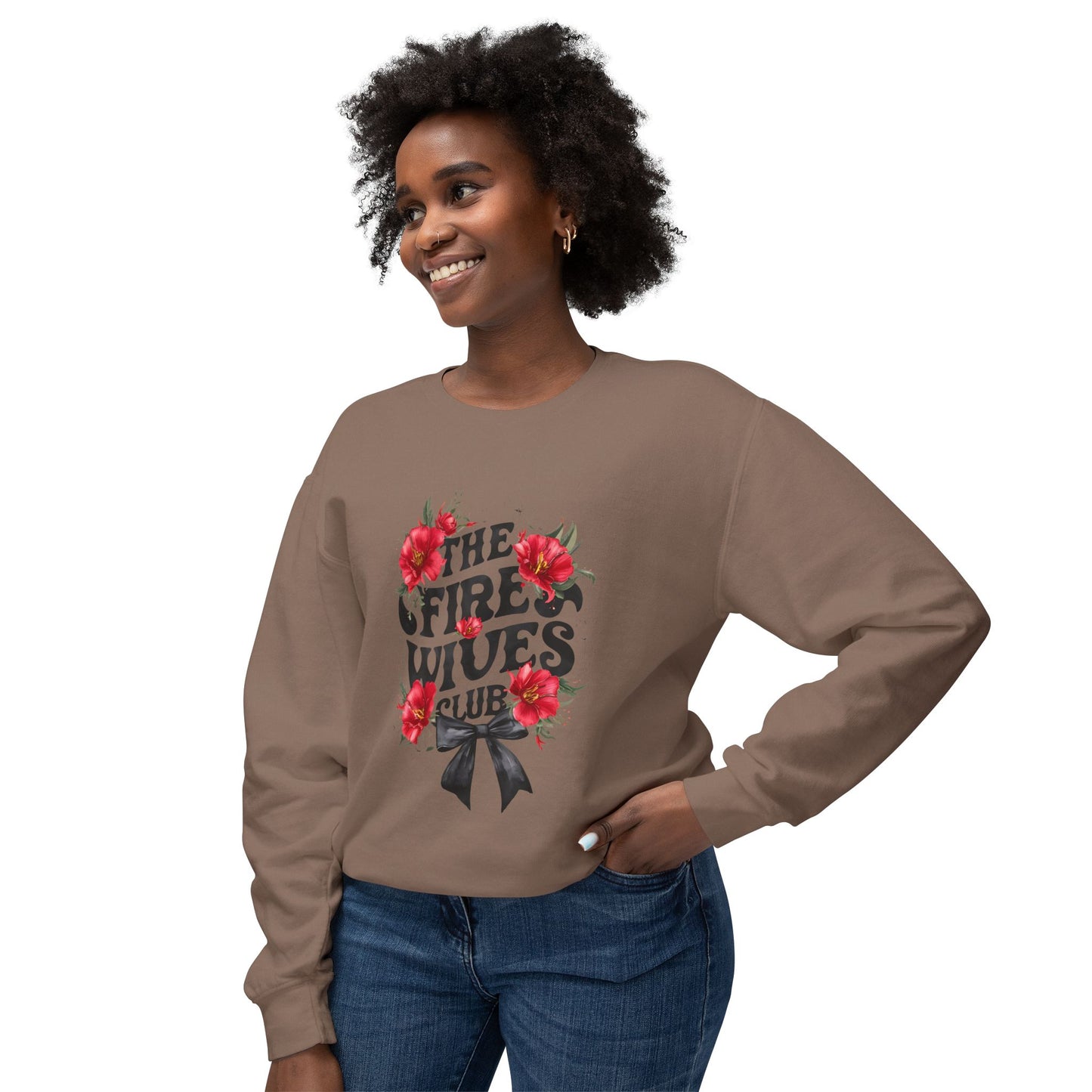 The Fire Wives Club- Unisex Lightweight Crewneck Sweatshirt