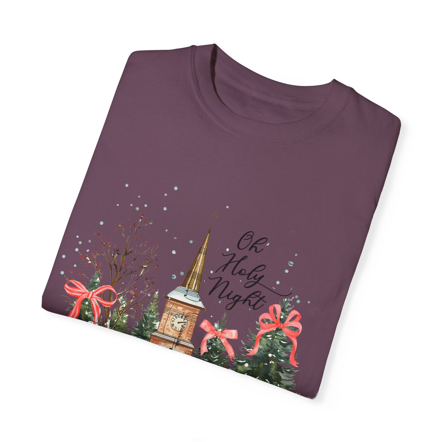 Oh Holy Night Church- Comfort Colors Unisex T-shirt