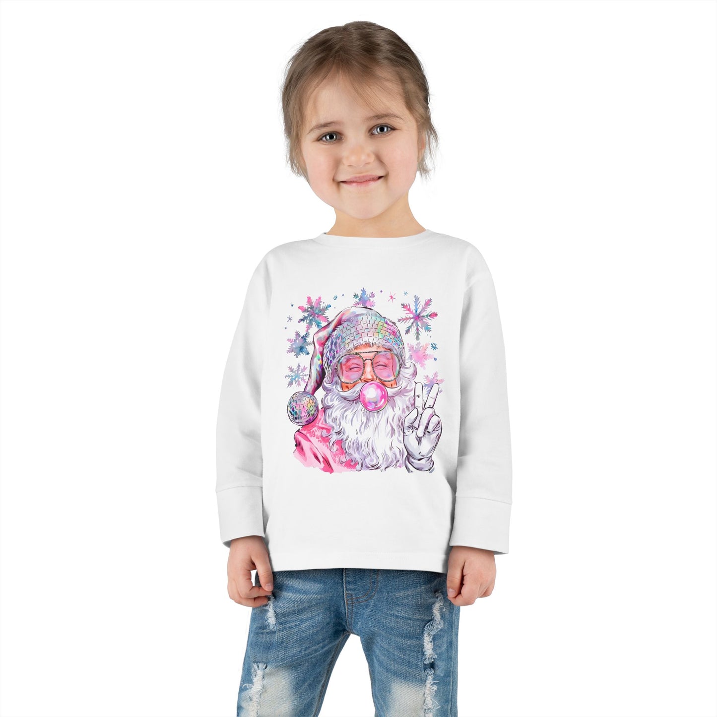 Peace Out Bougie Santa-Toddler/Kids 2T-6T Rabbit Skins