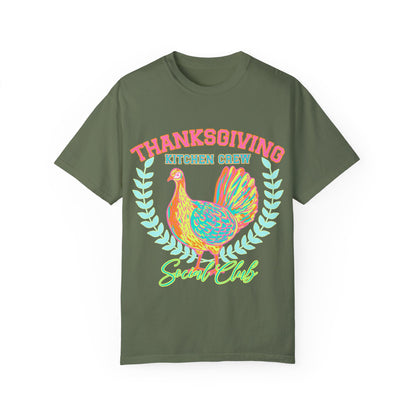 Thanksgiving Kitchen Crew- Comfort Colors Unisex Garment-Dyed T-shirt