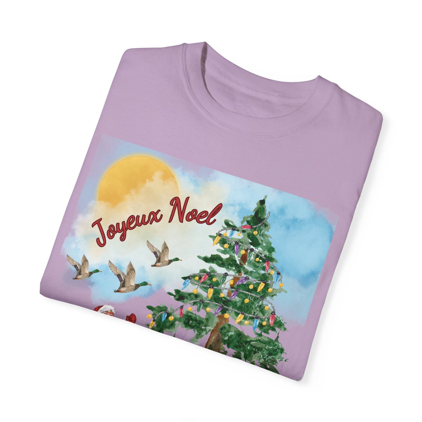 Joyeux Christmas Comfort Colors T-shirt - Cajun Ladies Shirt