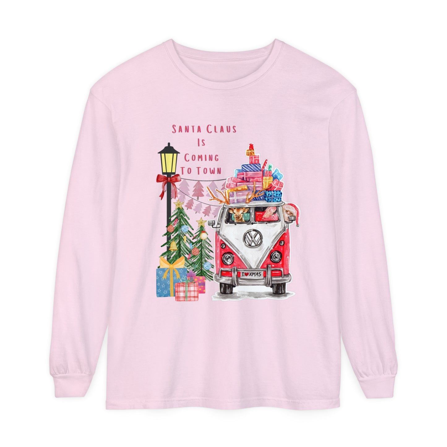 Volkswagen Santa- Comfort Colors Long Sleeve T-Shirt