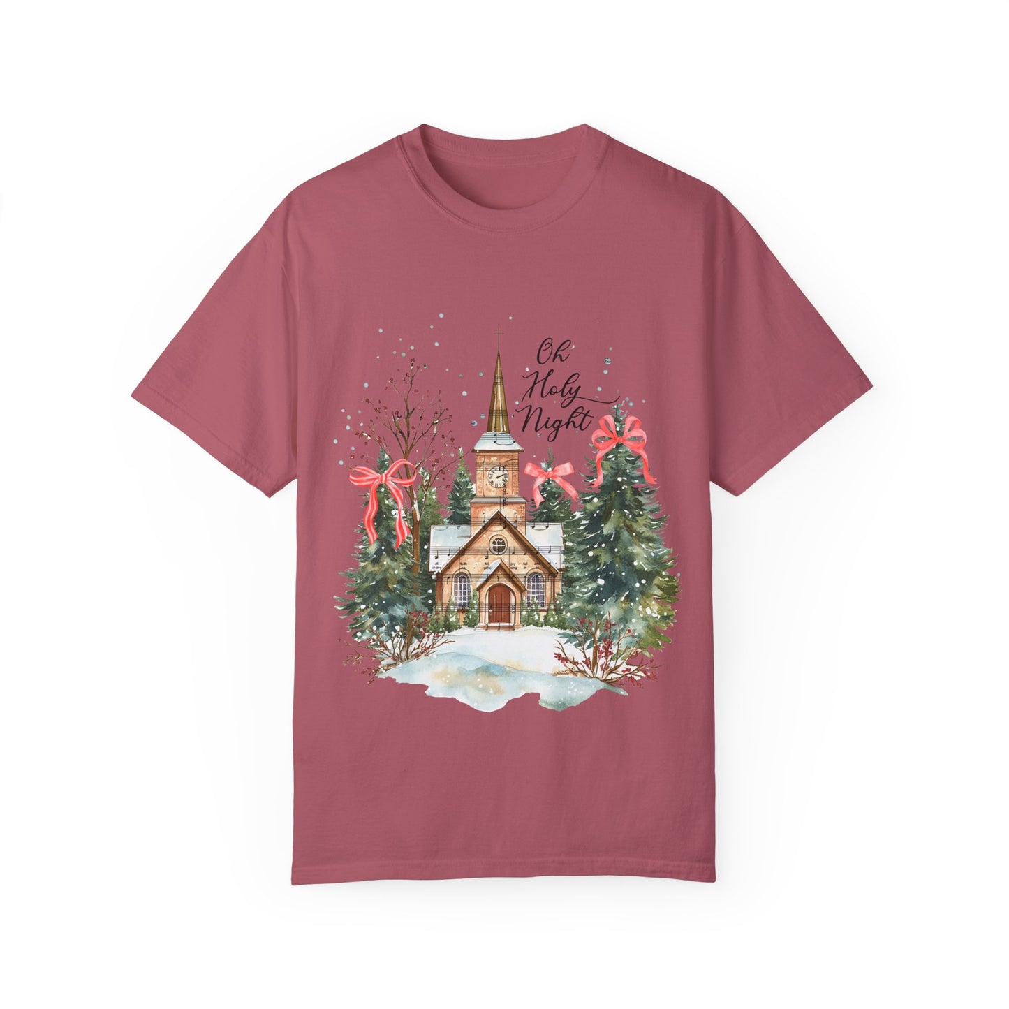 Oh Holy Night Church- Comfort Colors Unisex T-shirt