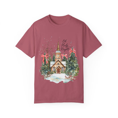 Oh Holy Night Church- Comfort Colors Unisex T-shirt