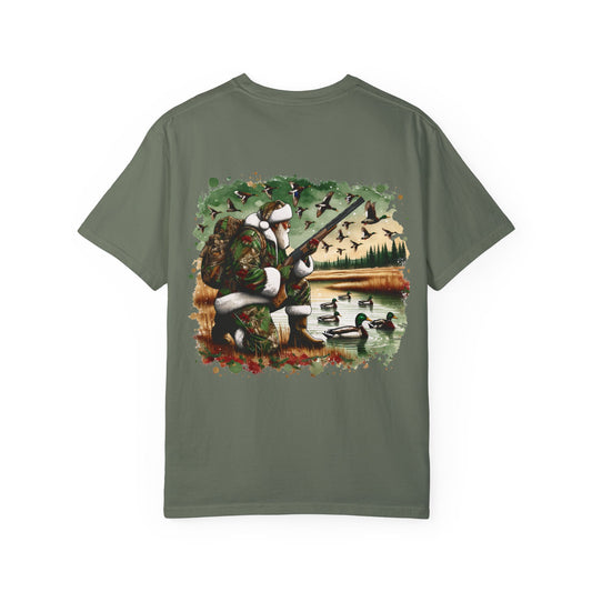 Camo Duck Hunter Santa- Comfort Colors Men's Unisex  T-shirt