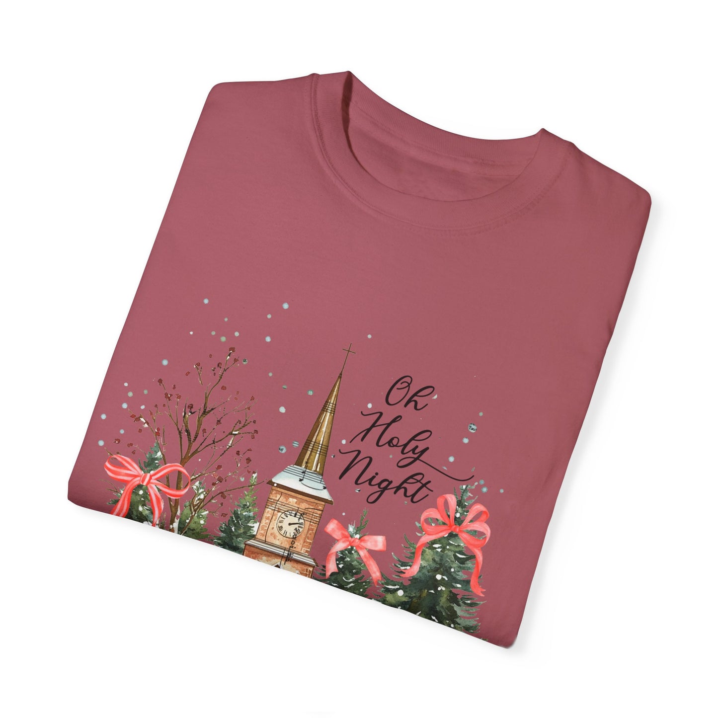 Oh Holy Night Church- Comfort Colors Unisex T-shirt