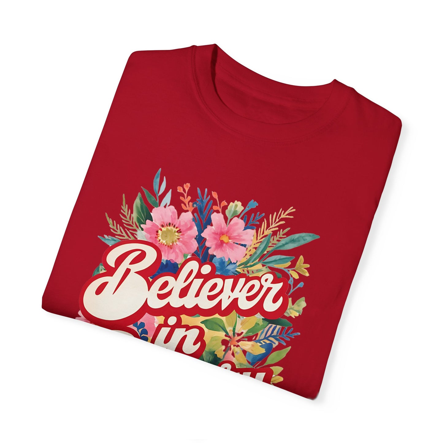 Believer In Bravery Firefighter Wife- Comfort Colors Unisex  T-shirt