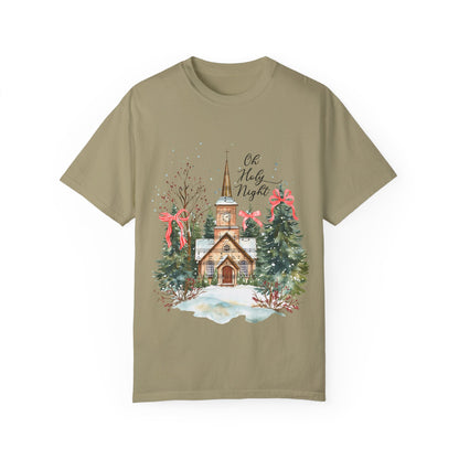 Oh Holy Night Church- Comfort Colors Unisex T-shirt