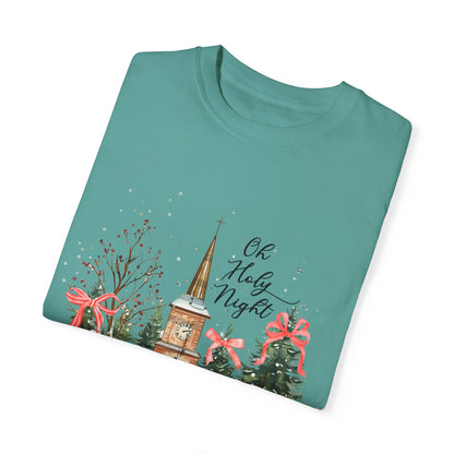 Oh Holy Night Church- Comfort Colors Unisex T-shirt