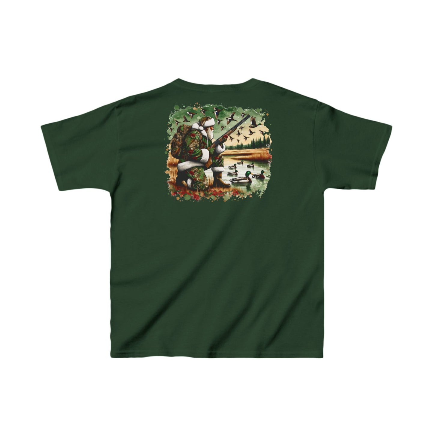 Duck Hunting Santa- Youth Heavy Cotton™ Tee